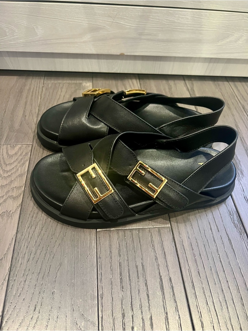 Leather Slingback Sandals